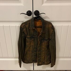 Zara Men's Dark Brown Denim Jacket